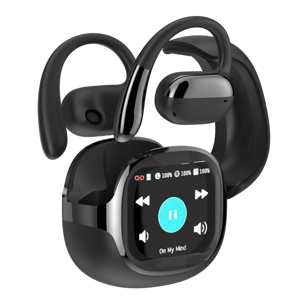 오픈핏 귀걸이형 LCD 터치 스크린 무선 6.0 이어폰